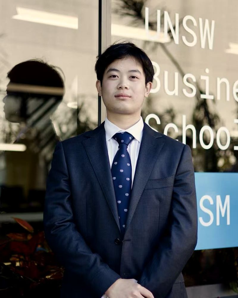 Portrait of Siyao Liu, Treasurer of Australian Wall Street UNSW